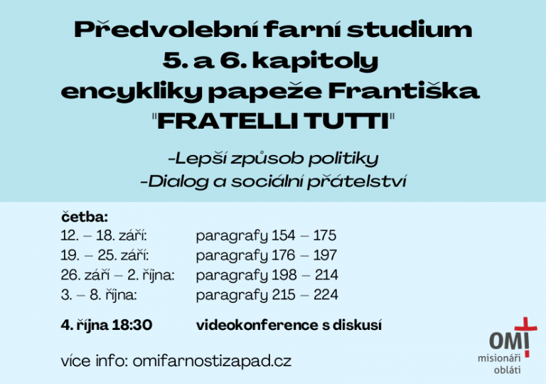Read more about the article Předvolební farní studium „FRATELLI TUTTI“